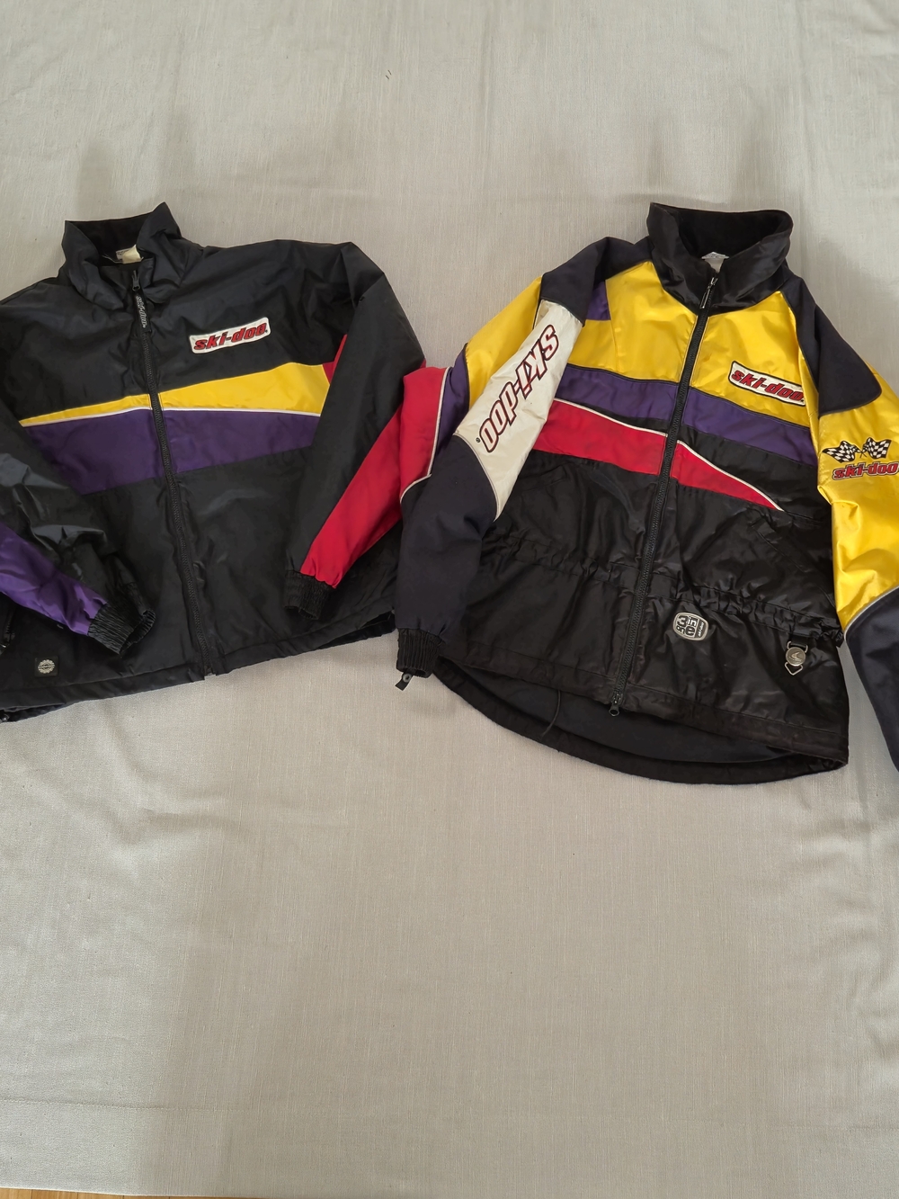 Vintage 90s SnoGear Ski-Doo 3-in-1 Racing Snowmobile Jacket Retro Colorblock Y2K